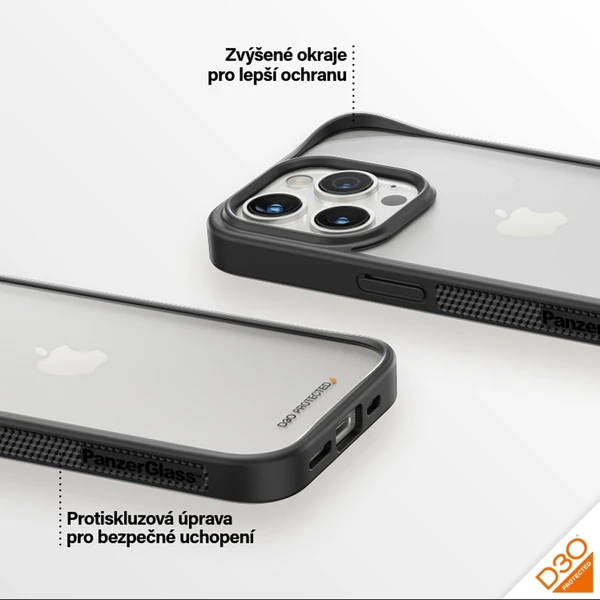 PanzerGlass ClearCase D30 Apple IPhone 15 Pro Black Edition IWant Cz