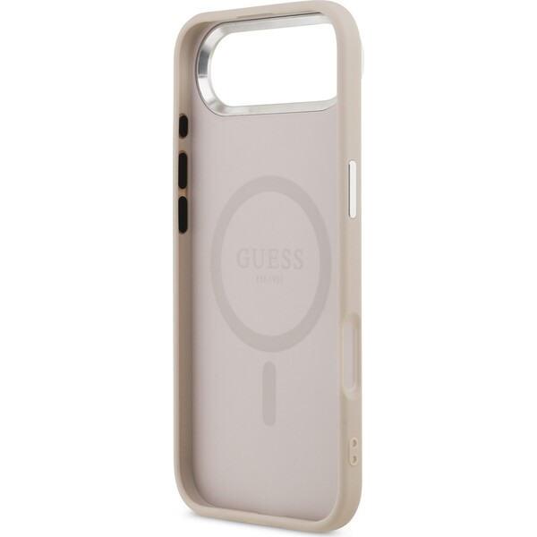 Guess-PU-Leather-Triangle-Logo-MagSafe-kryt-iPhone-Air-ruzovy