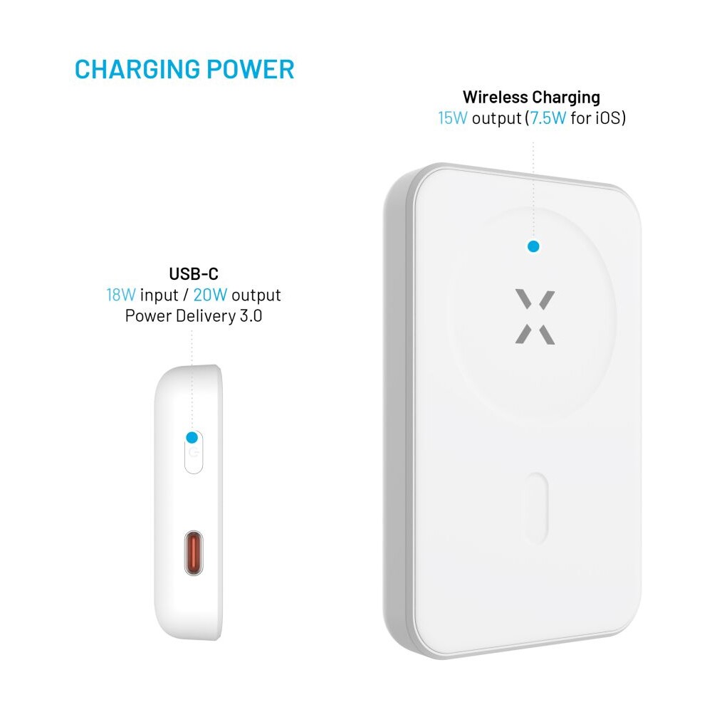 FIXED-MagZen-powerbanka-s-bezdratovym-nabijenim-a-Magsafe-6000-mAh-bila