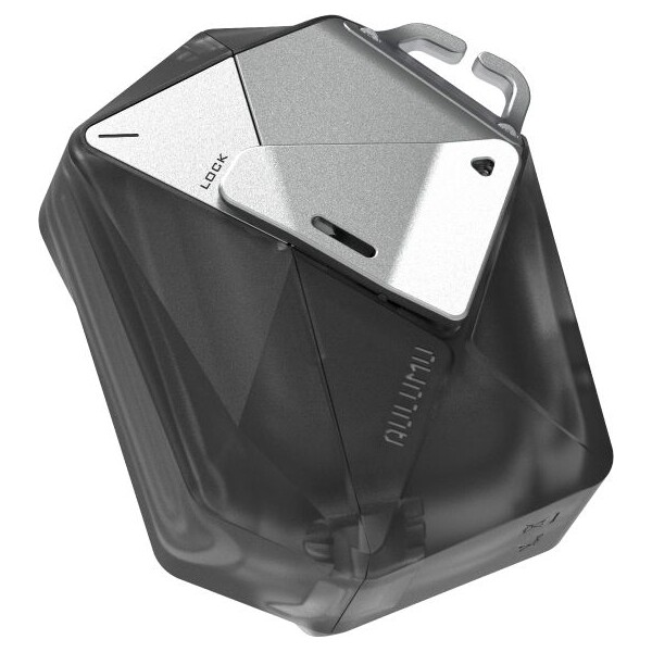 Aulumu-A39-Geometric-Case-pouzdro-AirPods-Pro-3-Translucent-Gray