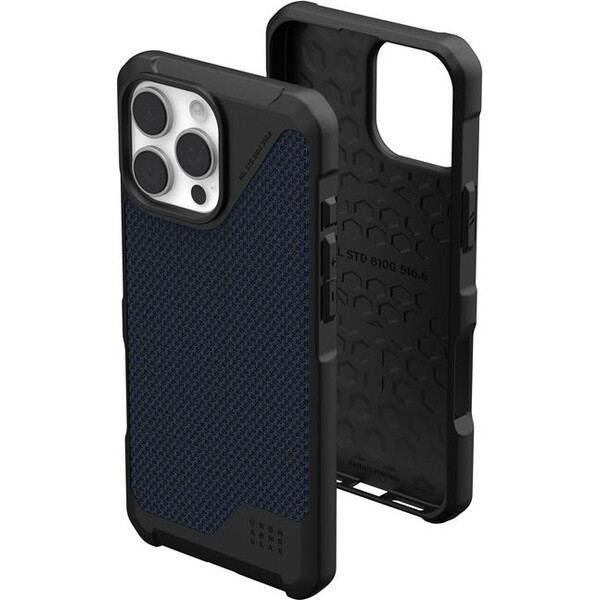 UAG-Metropolis-LT-Magsafe-Kevlar-kryt-iPhone-16-Pro-Max-tmave-modry
