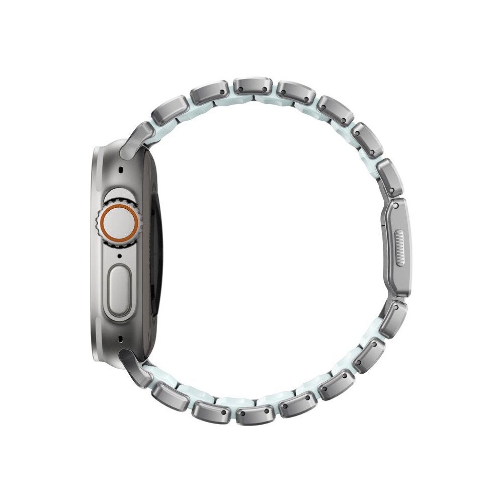 Nomad-Stratos-Band-FKM-reminek-Apple-Watch-45-46-49mm-Natural-Titanium-Icy-Blue
