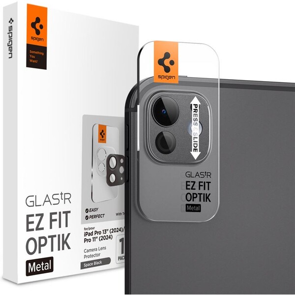 Spigen-Glass-tR-EZ-Fit-Optik-Metal-sklo-na-fotoaparat-iPad-Pro-13-2025-iPad-Pro-11-2025-cerne