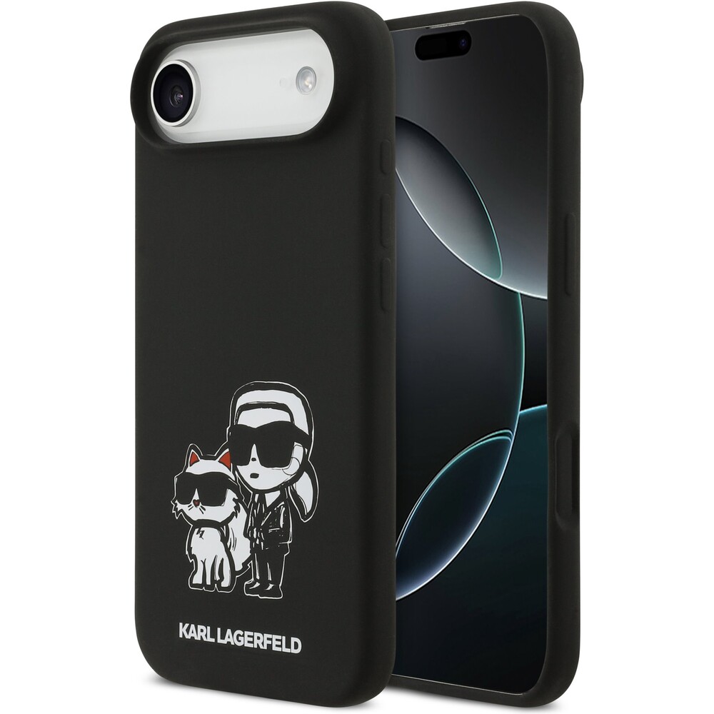Karl-Lagerfeld-Liquid-Silicone-K-CH-Sketch-MagSafe-kryt-iPhone-Air-cerny