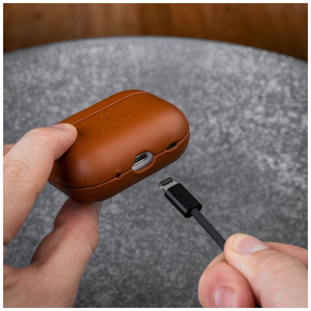 FIXED-PodsLeather-kozene-pouzdro-pro-Apple-AirPods-3-hnede