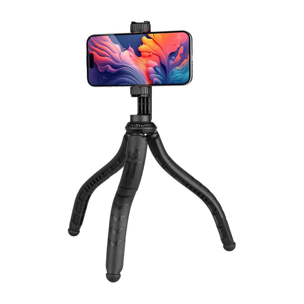 FIXED-Creator-flexibilni-stativ-s-1-4-drzakem-na-telefon-cerny
