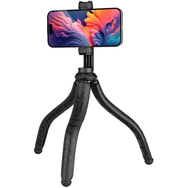 FIXED-Creator-flexibilni-stativ-s-1-4-drzakem-na-telefon-cerny