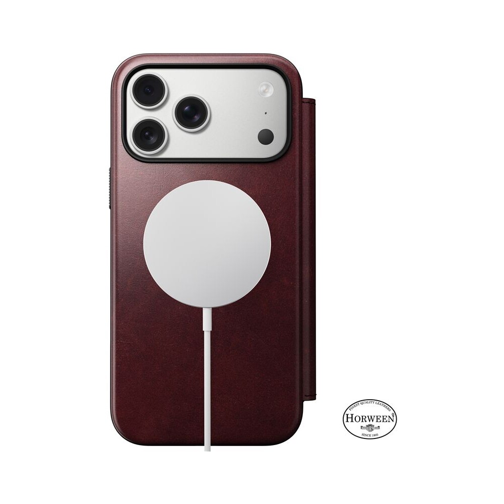 Nomad-Modern-Leather-Folio-Horween-MagSafe-kozene-pouzdro-iPhone-17-Pro-Max-Burgundy