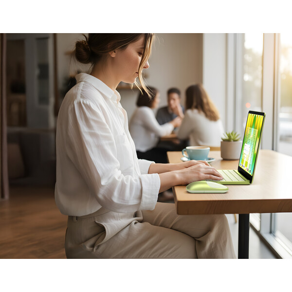 Satechi-Slim-EX-bezdratova-mys-MacBook-Neo-citrusove-zluta