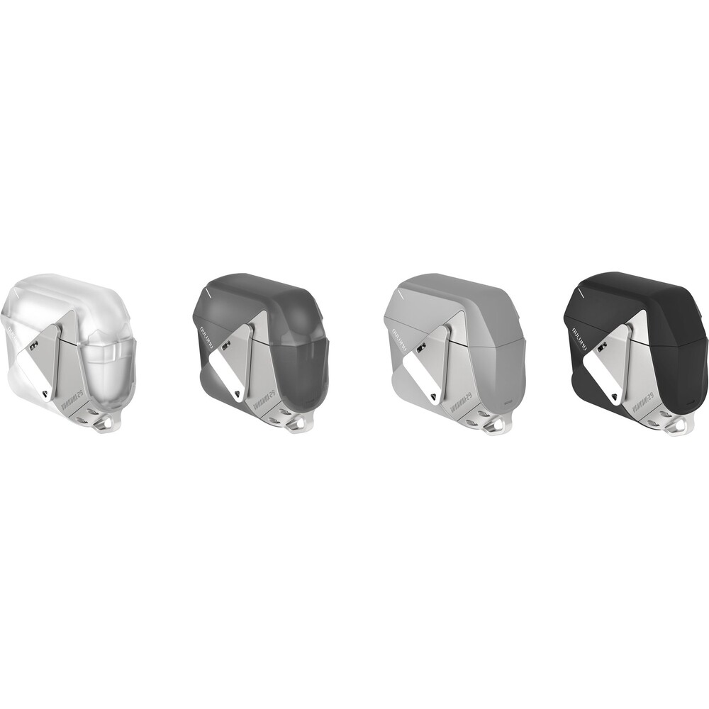 Aulumu-A29-Geometric-Case-pouzdro-AirPods-4-Translucent-White