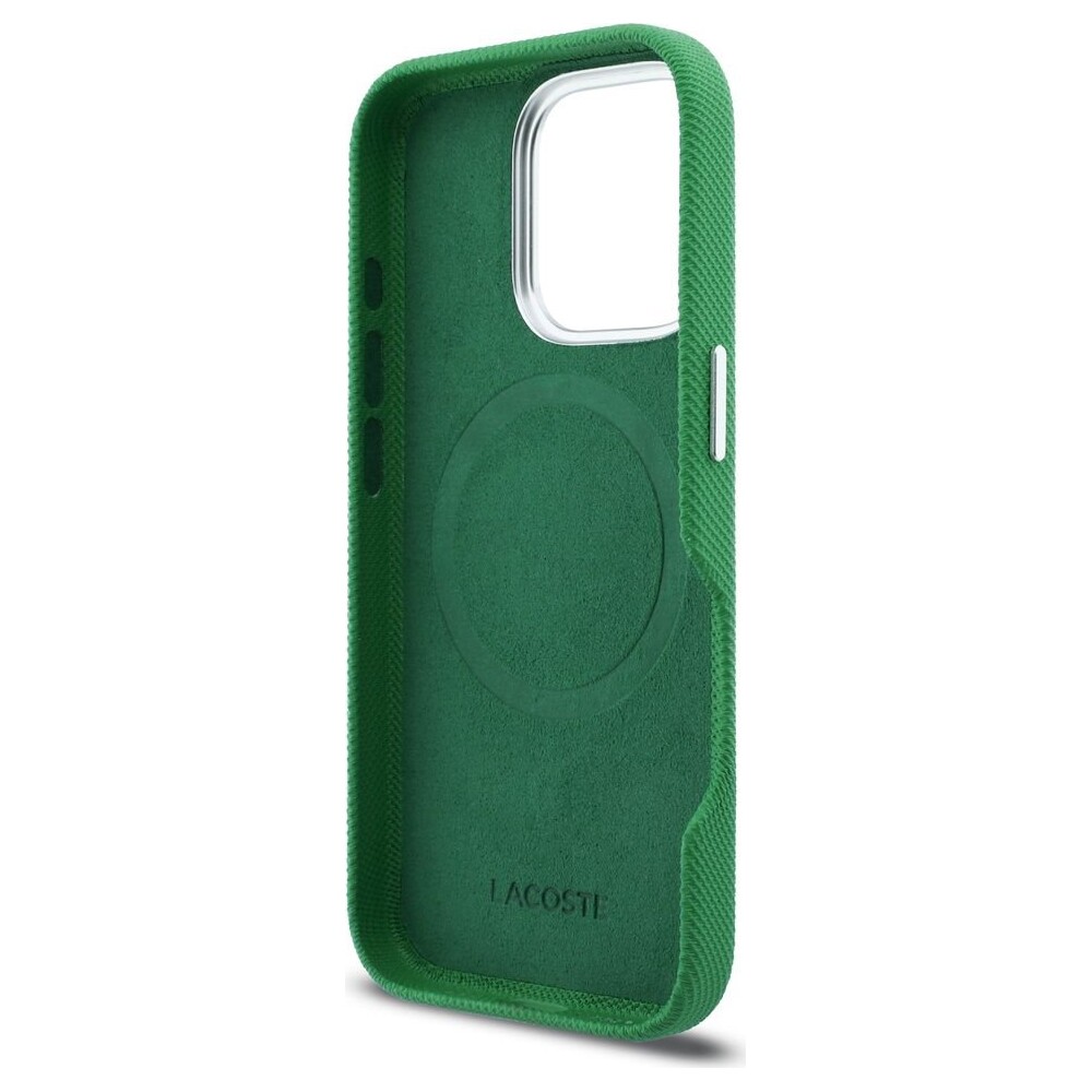 Lacoste-PVC-Iconic-Petit-Pique-Metal-Logo-MagSafe-kryt-iPhone-16-Pro-zeleny