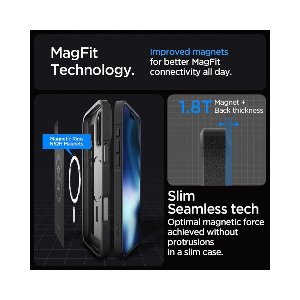 Spigen-Core-Armor-MagSafe-kryt-iPhone-16-Pro-matte-black