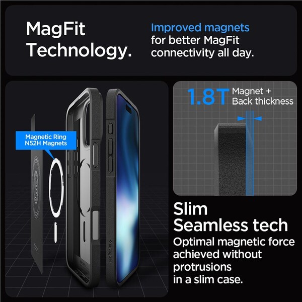 Spigen-Core-Armor-MagSafe-kryt-iPhone-16-Pro-matte-black