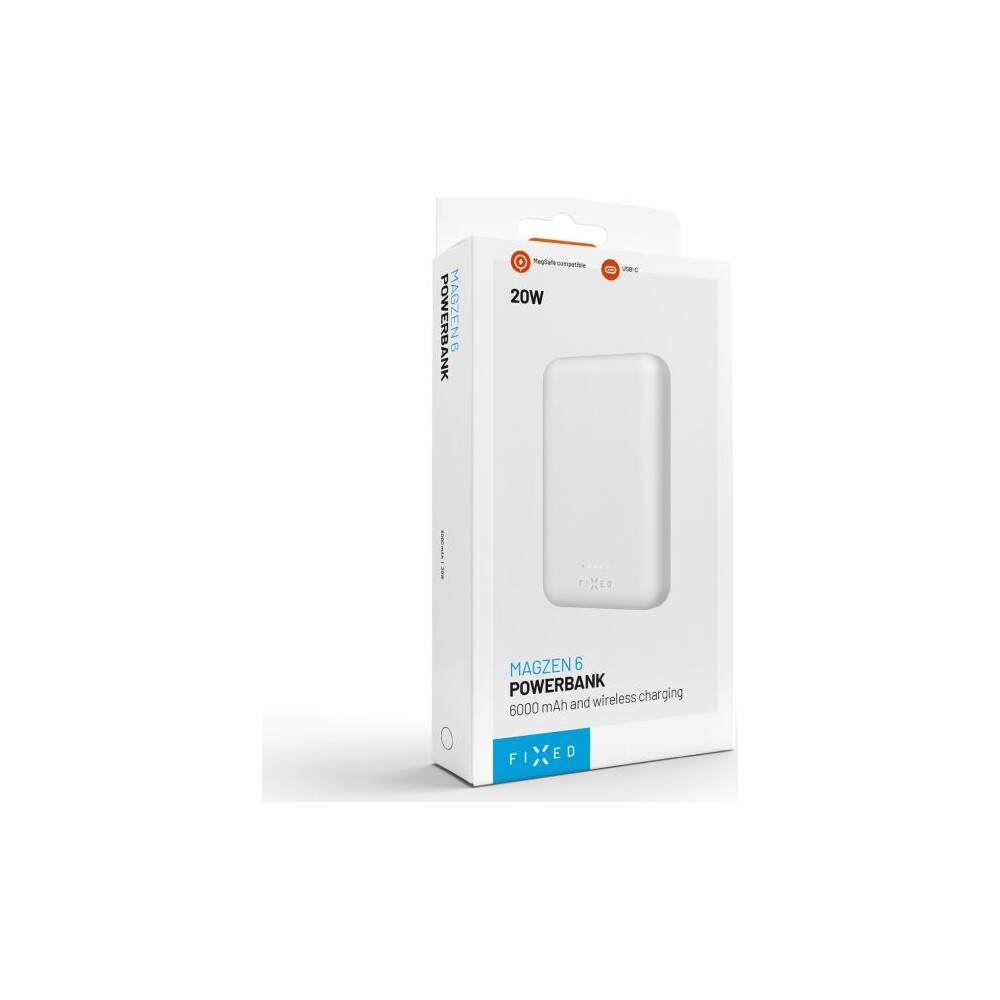 FIXED-MagZen-powerbanka-s-bezdratovym-nabijenim-a-Magsafe-6000-mAh-bila