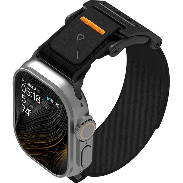 Aulumu-A11-Mag-Buckle-Slim-reminek-Apple-Watch-49-46-45-44-42mm-Black-Buckle-Black-Strap