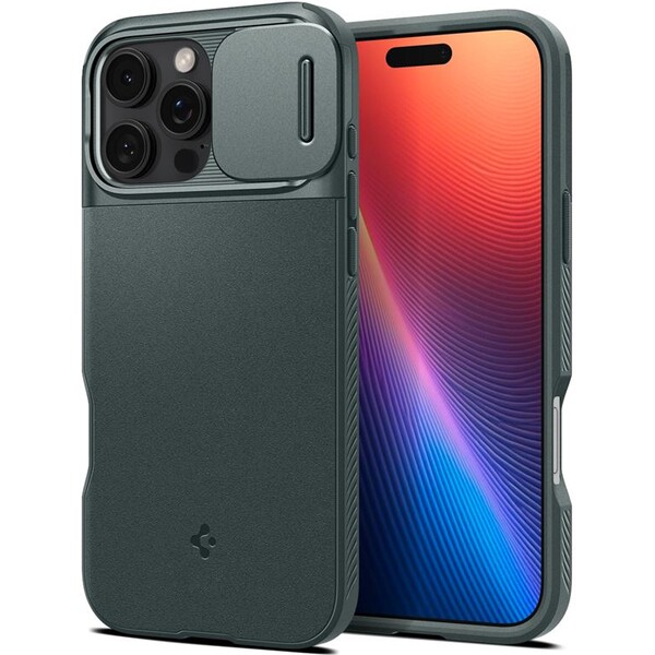 Spigen-Optik-Armor-MagSafe-kryt-iPhone-16-Pro-abyss-green