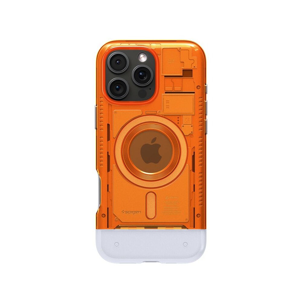 Spigen-Classic-C1-MagSafe-kryt-iPhone-16-Pro-tangerine