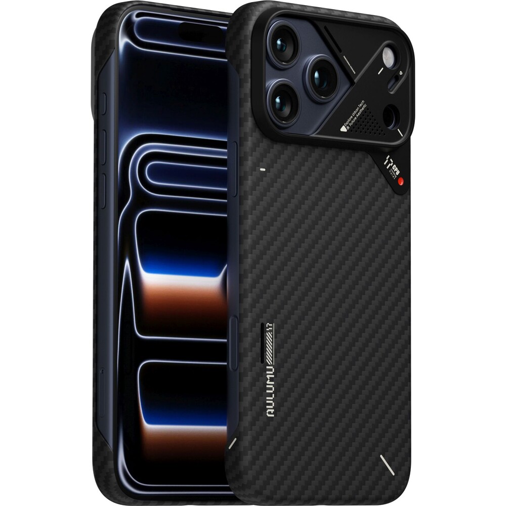Aulumu-A17-Aramid-Fiber-MagSafe-kryt-iPhone-17-Pro-Max-Black