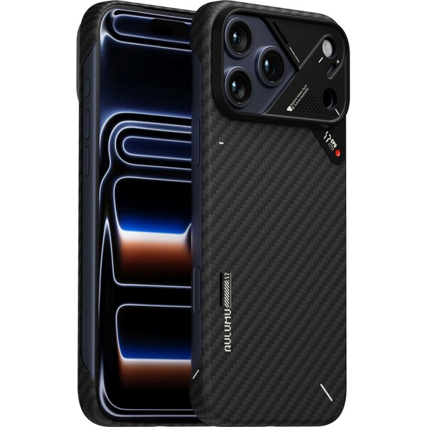 Aulumu-A17-Aramid-Fiber-MagSafe-kryt-iPhone-17-Pro-Max-Black