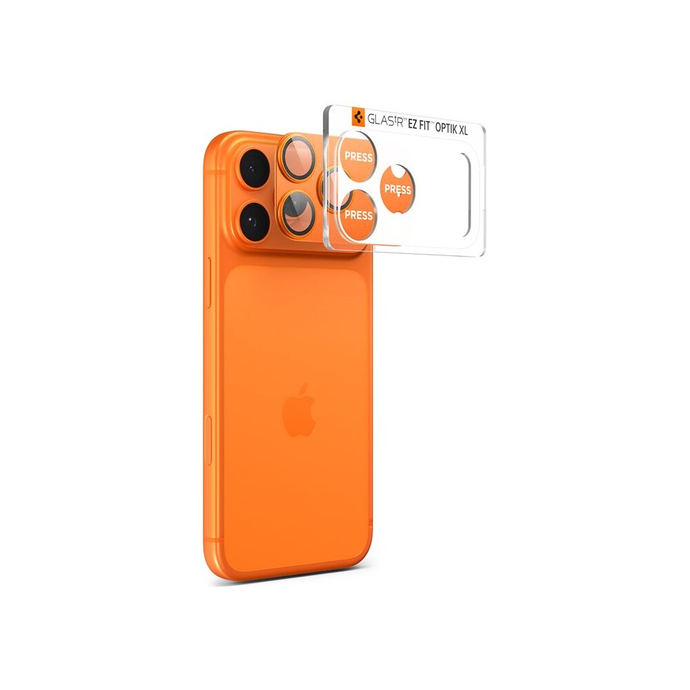 Spigen-Glass-tR-EZ-Fit-Optik-Pro-XL-sklo-na-fotoaparat-iPhone-17-Pro-oranzove
