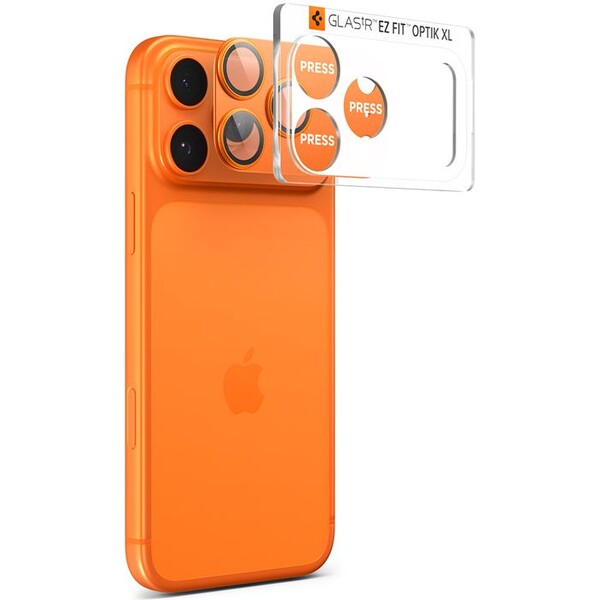 Spigen-Glass-tR-EZ-Fit-Optik-Pro-XL-sklo-na-fotoaparat-iPhone-17-Pro-oranzove