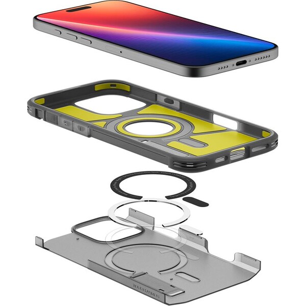 Spigen-Tough-Armor-MagSafe-kryt-iPhone-16-Pro-Max-frost-black
