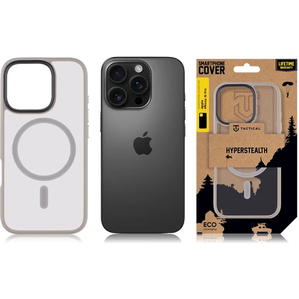 Tactical MagForce Hyperstealth Kryt pro iPhone 16 Pro Light Grey - Pouzdra - Obrázek 03580a641c4f4a9880ab5333bcc7314d