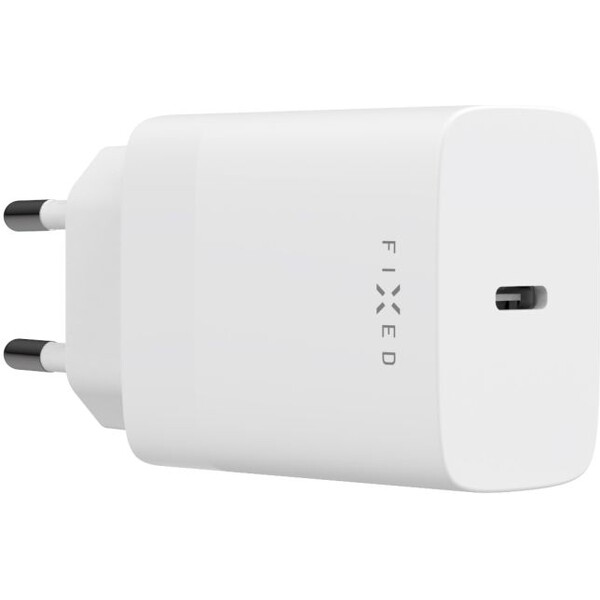 FIXED-USB-C-PD-sitova-nabijecka-30W-bila