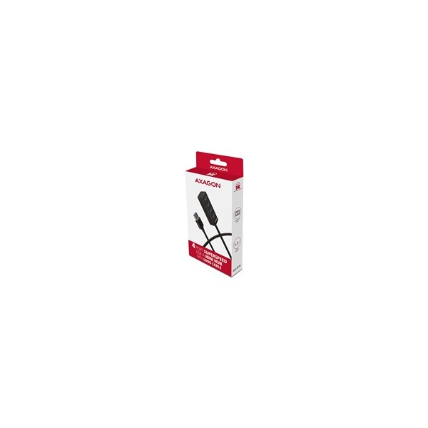 AXAGON-USB-MINI-hub-4x-USB-3-2-Gen-1-kovovy-USB-A-1-2m-cerny