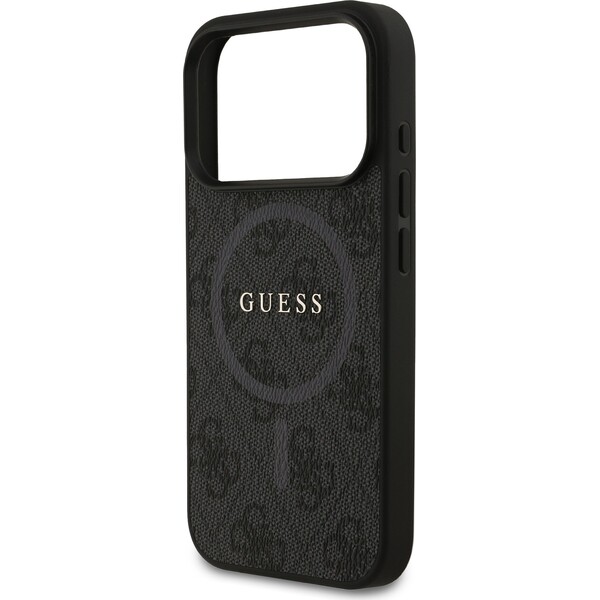 Guess-PU-Leather-4G-Colored-Ring-MagSafe-Zadni-Kryt-pro-iPhone-17-Pro-cerny