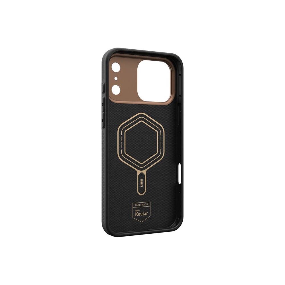 UAG-Fibr-Armr-MagSafe-kryt-iPhone-17-Pro-Max-kevlar-cerny-bronzovy