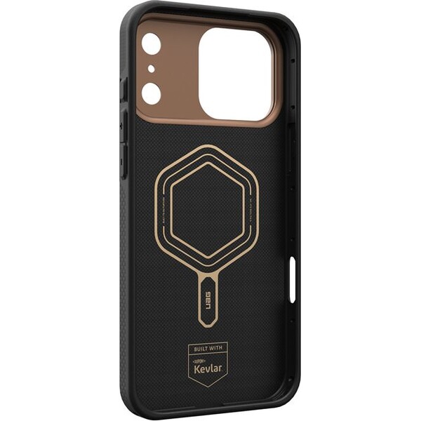 UAG-Fibr-Armr-MagSafe-kryt-iPhone-17-Pro-Max-kevlar-cerny-bronzovy