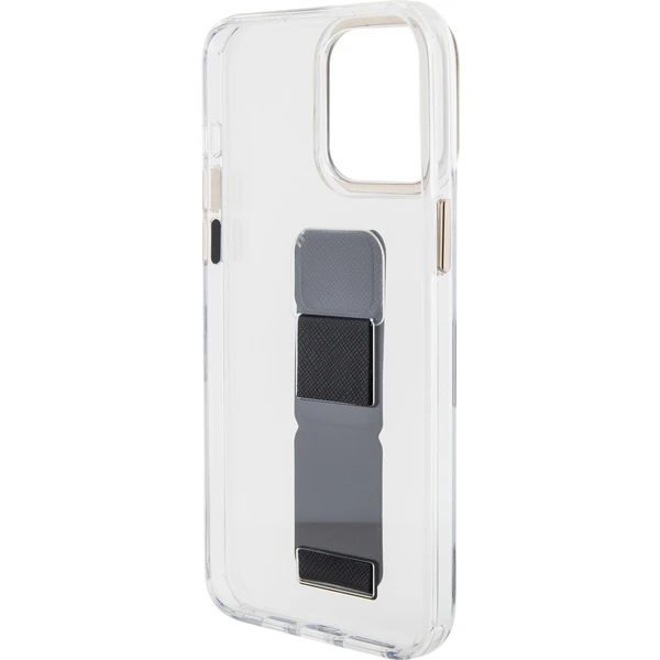 Guess PU Grip Stand 4G Metal Logo kryt iPhone 15 Pro černý - Pouzdra - Obrázek 03J8000601