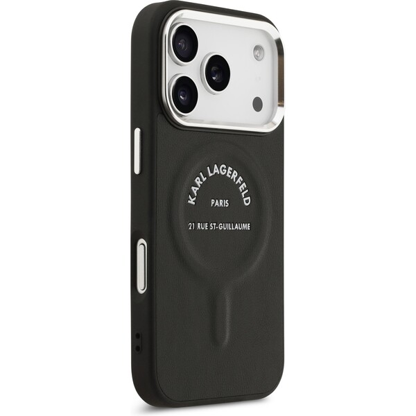 Karl-Lagerfeld-PU-RSG-Logo-MagSafe-kryt-iPhone-17-Pro-Max-cerny