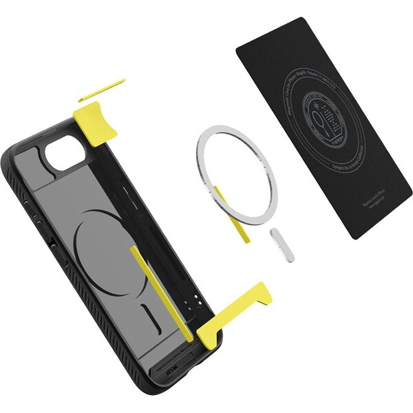 Spigen-Rugged-Armor-MagSafe-kryt-iPhone-17e-16e-matne-cerny