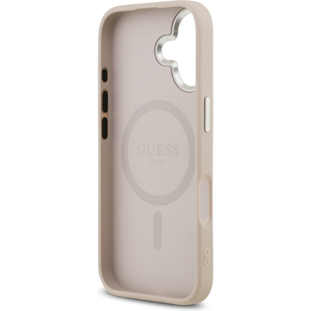 Guess-PU-Leather-Triangle-Logo-MagSafe-kryt-iPhone-17-ruzovy