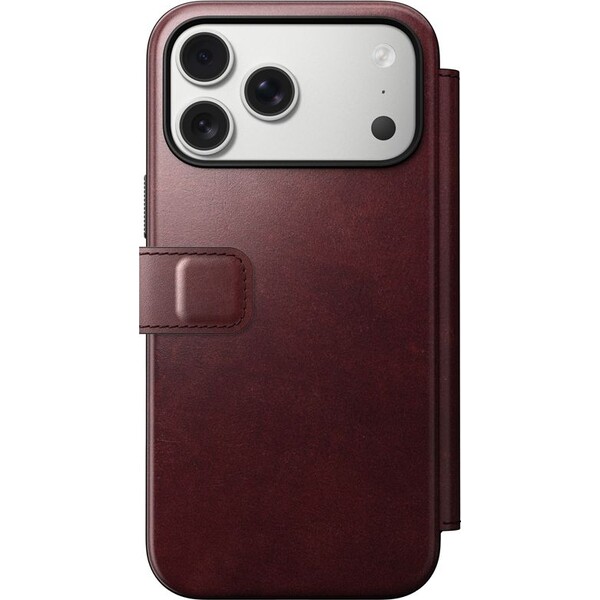 Nomad-Modern-Leather-Folio-Horween-MagSafe-kozene-pouzdro-iPhone-17-Pro-Max-Burgundy