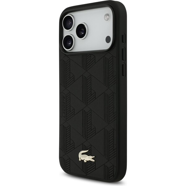 Lacoste-PU-Nomogramme-Gold-Logo-MagSafe-kryt-iPhone-17-Pro-Max-cerny