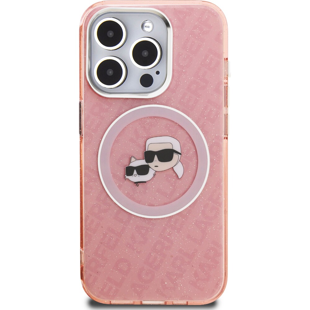 Karl-Lagerfeld-IML-K-CH-Heads-Repeated-Logo-MagSafe-kryt-iPhone-15-Pro-Max-ruzovy