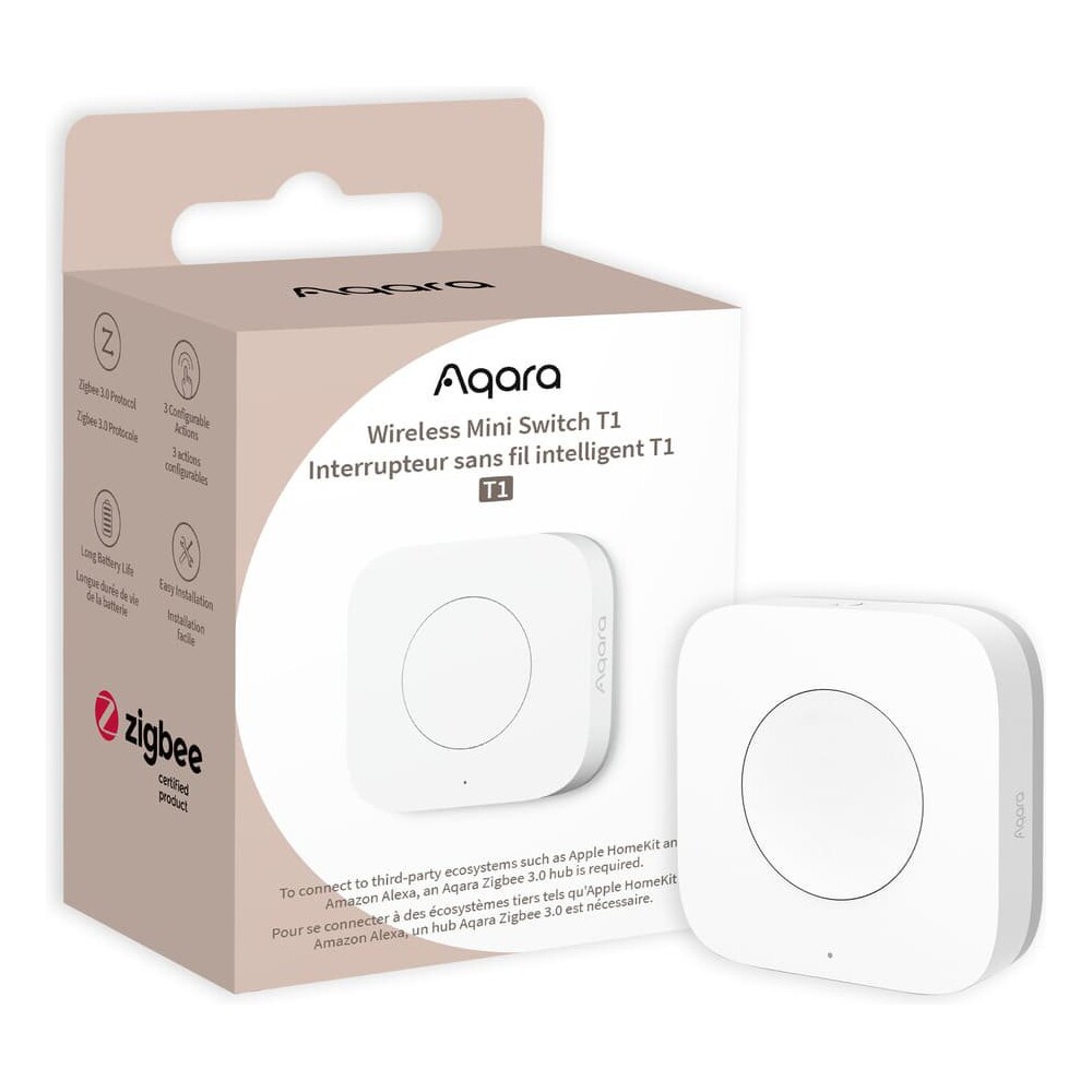 AQARA-Wireless-Mini-Switch-T1-Zigbee-3-0-dalkovy-ovladac-bily