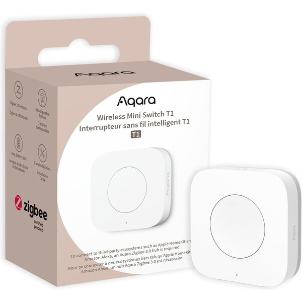AQARA-Wireless-Mini-Switch-T1-Zigbee-3-0-dalkovy-ovladac-bily