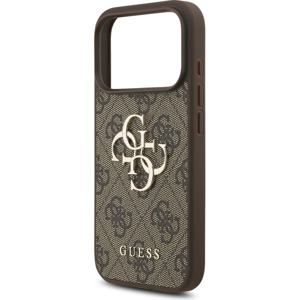 Guess-PU-4G-Metal-Logo-kryt-iPhone-17-Pro-hnedy
