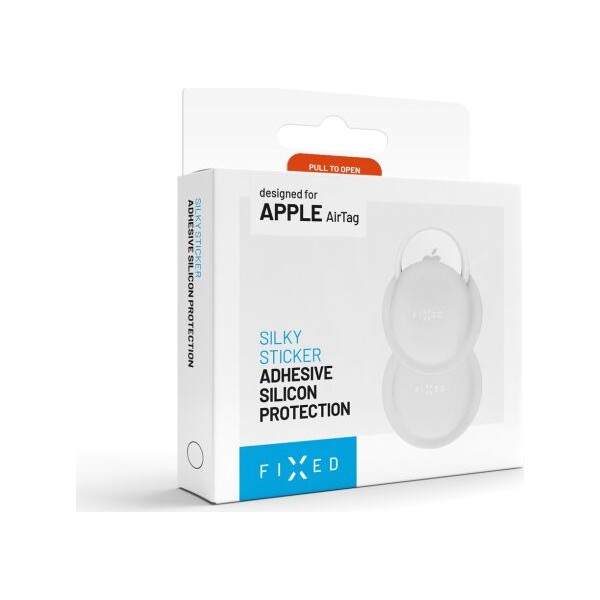 FIXED-Silky-Sticker-silikonove-nalepovaci-pouzdro-pro-Apple-AirTag-2-ks-bile
