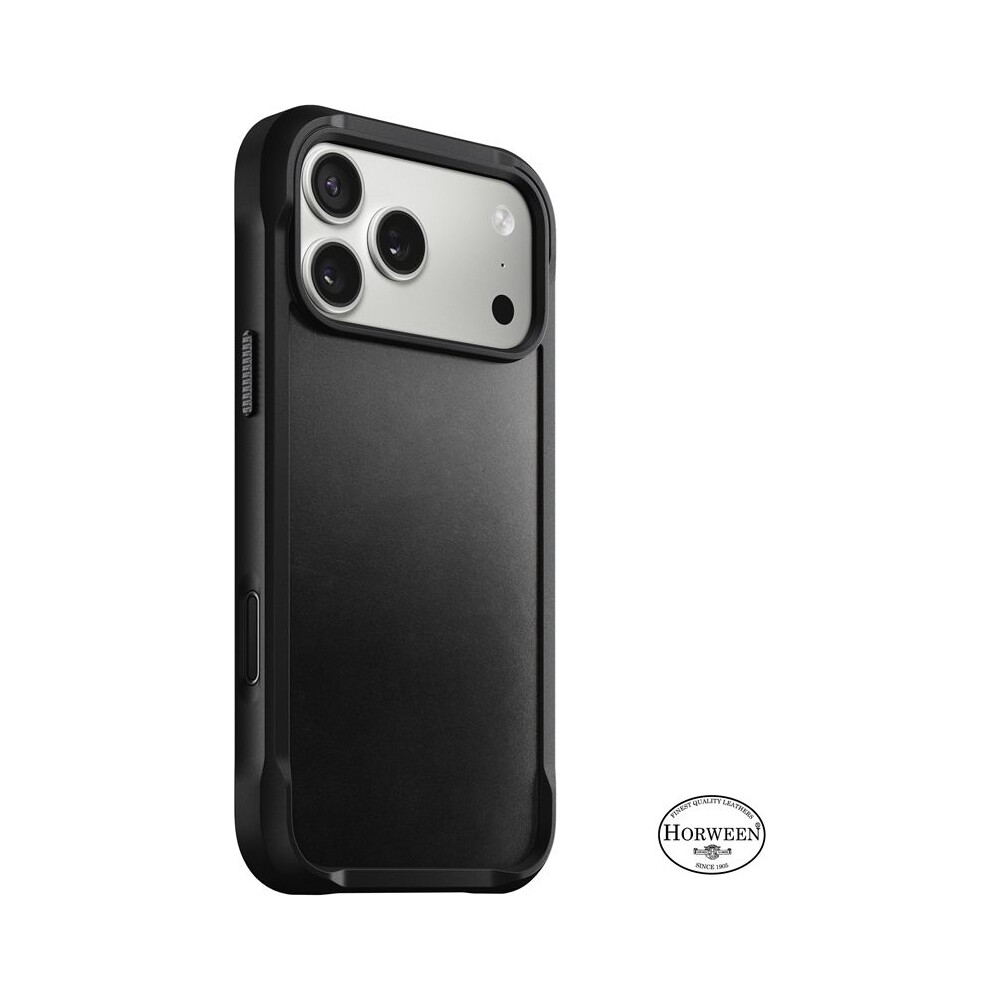 Nomad-Rugged-Leather-Case-Horween-MagSafe-kozeny-kryt-iPhone-17-Pro-Max-Black