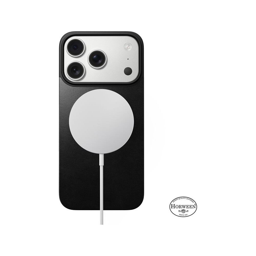 Nomad-Magnetic-Leather-Back-Horween-Magsafe-kozeny-kryt-iPhone-17-Pro-Black
