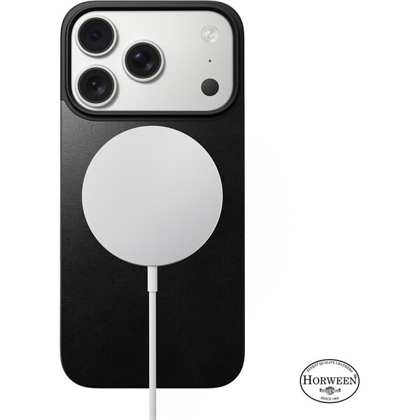 Nomad-Magnetic-Leather-Back-Horween-Magsafe-kozeny-kryt-iPhone-17-Pro-Black