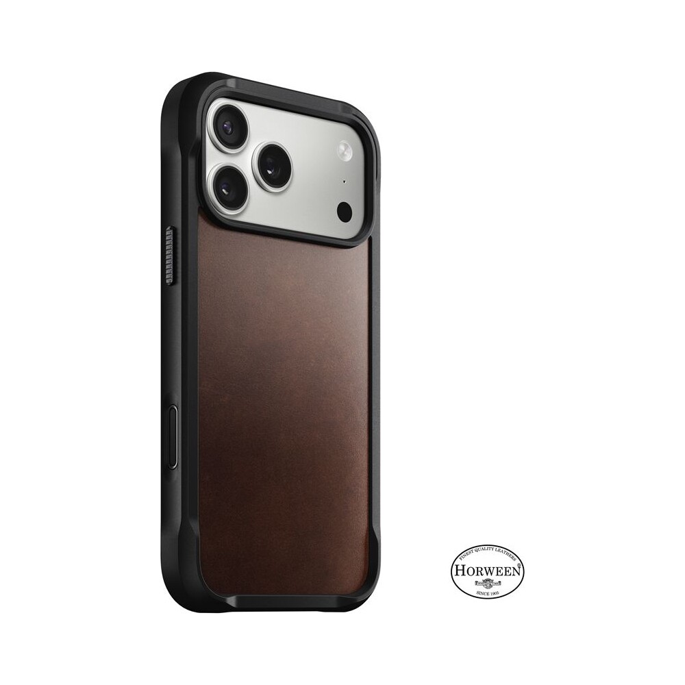Nomad-Rugged-Leather-Case-Horween-MagSafe-kozeny-kryt-iPhone-17-Pro-Max-Rustic-Brown