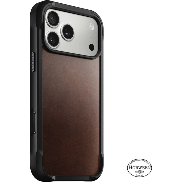 Nomad-Rugged-Leather-Case-Horween-MagSafe-kozeny-kryt-iPhone-17-Pro-Max-Rustic-Brown