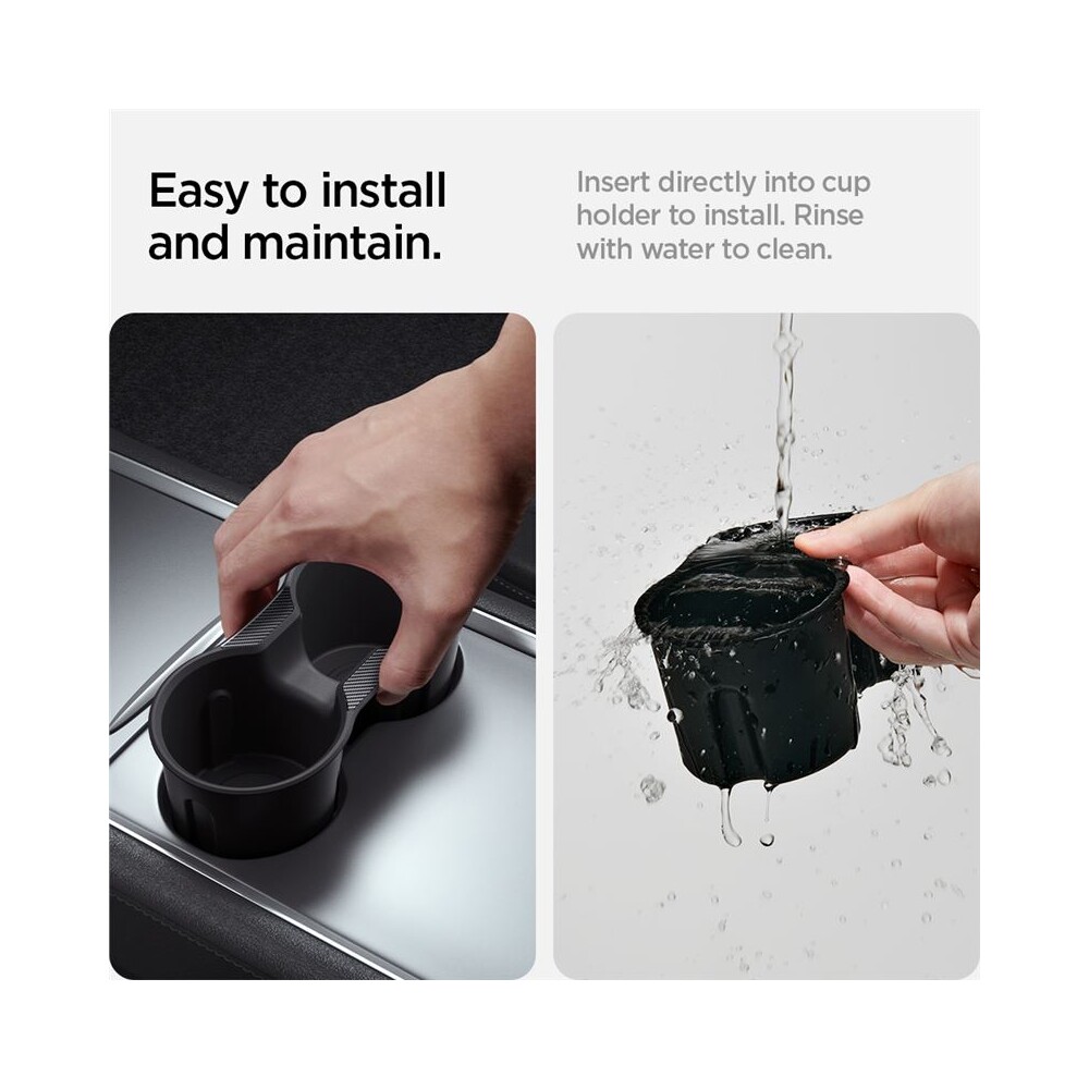 Spigen-Center-Console-Cup-Holder-Insert-Relaxed-Grip-vlozky-do-drzaku-napoju-Tesla-Model-Y-3