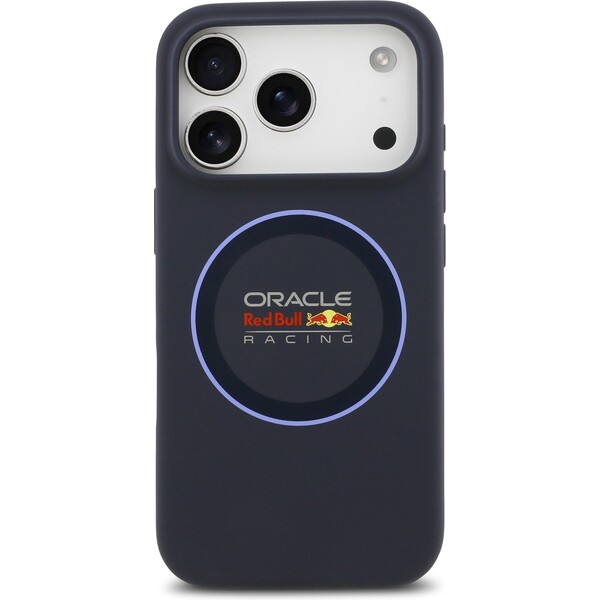 Oracle-Red-Bull-Racing-Silicone-Blue-Ring-MagSafe-kryt-iPhone-17-Pro-modry